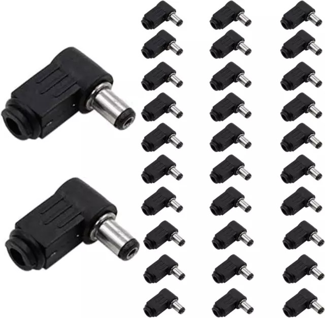 30Pcs Dc Hohlstecker,Niedervolt Buchse 5.5Mm 2,5，Dc Buchse 12V Löten，Dc Power 5,