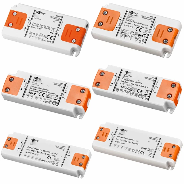 Goobay Led Transformator Selv Class Ii Dc Betrieb 12 Volt 0 5 30 Watt
