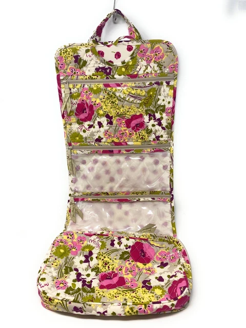 Vera Bradley Hanging Travel Organizer toiletries Cosmetic Bag Make Me Blush