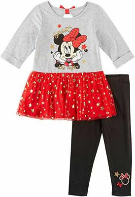 Disney Girls Minnie Mouse 2pc Legging Set Set Size 4 5 6 6X