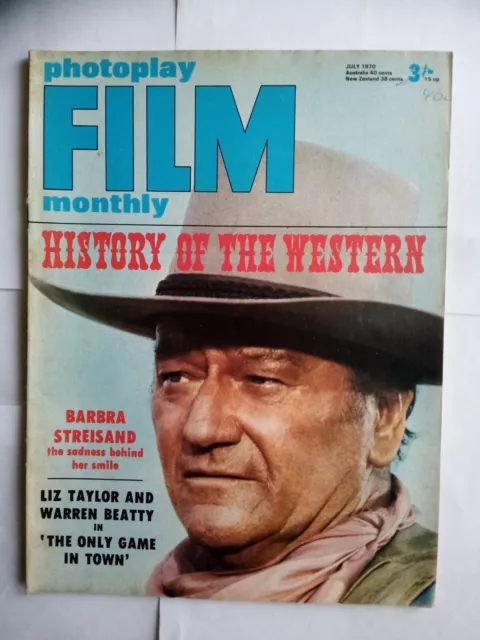 July 1970 U.k. Photoplay Film Monthly - John Wayne.