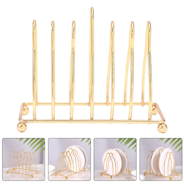 Estante de plato soporte drenaje soporte de tapa ollas desgaste placa estante de secado