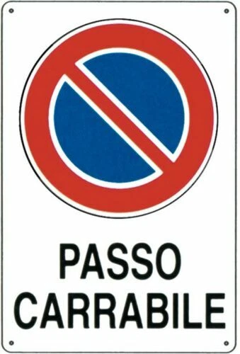 TARGA USCITA DI EMERGENZA GIU IN PVC 20x30 cm