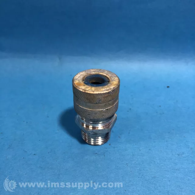 Hubbell F2 Color Blue 1/2" Straight Connector USIP