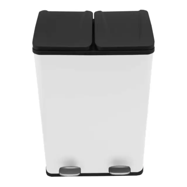 Monster Shop Recycling Pedal Bin Double Compartments Large 60L Customer Return