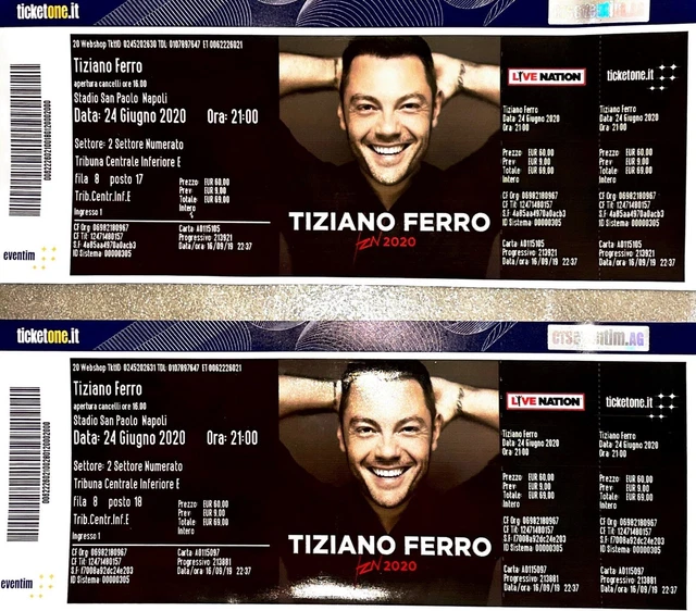 Biglietti concerto Tiziano Ferro 2023