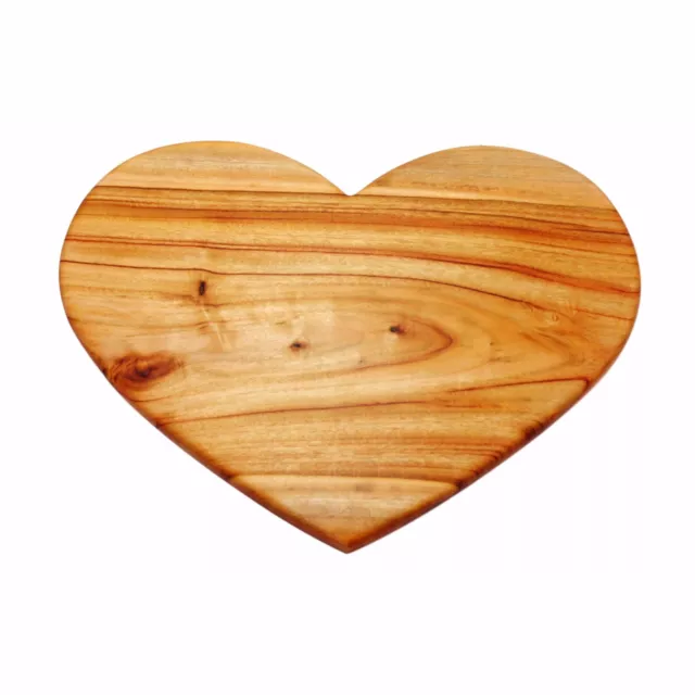 Beautiful Handcrafted Love Heart Shaped Chopping Board - Camphor Laurel Timber