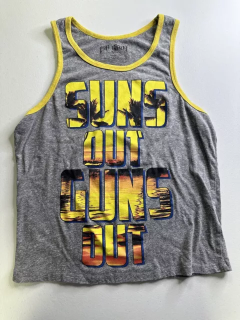 Fifth Sun Tank Top Small Suns Out Guns Out Workout Muscle Shirt