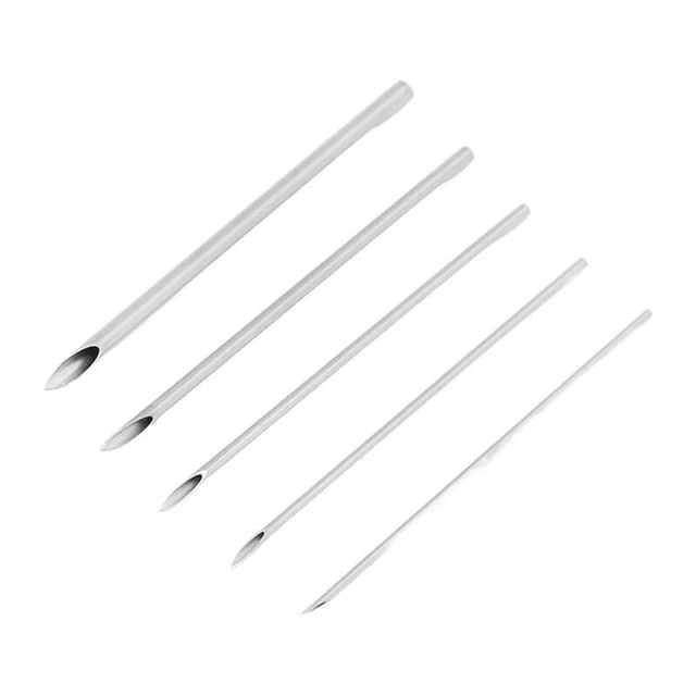 100 pz set di aghi piercing corpo assortiti 12G 14G 16G 18G 20G kit