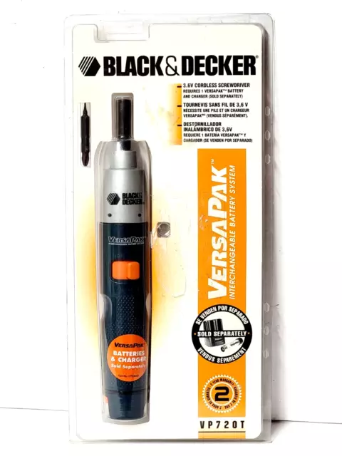 Black & Decker VersaPak Cordless Screwdriver # VP720T