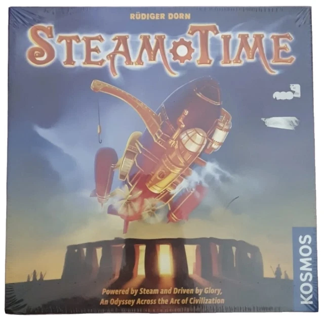 Steam Time Kosmos Steampunk Board Game for 2-4 Players Age 12+ New Sealed Gift