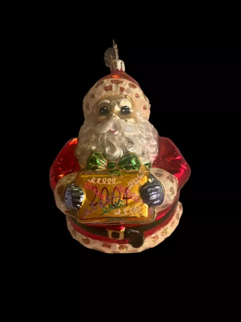 Christopher Radko 2004 Santa Roly Poly Ornament