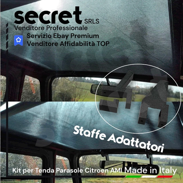 Kit Tende Parasole Per Citroen AMI E Opel Rocks - Tetto In Vetro | Protezione Solare Auto - Foto 6