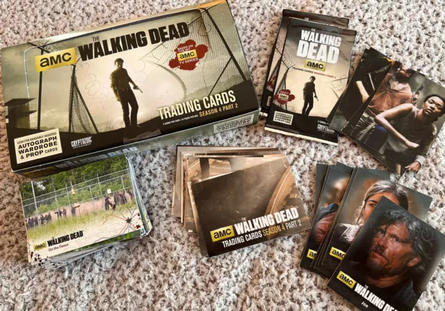 Walking Dead Season 4 Part 2 Complete Master Set ( Base Set And 3 Insert Sets