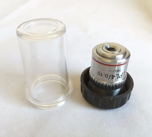 Microscope Objective LPL 4X / 0.10 Plan Achromatic Lens Objective RMS Thread