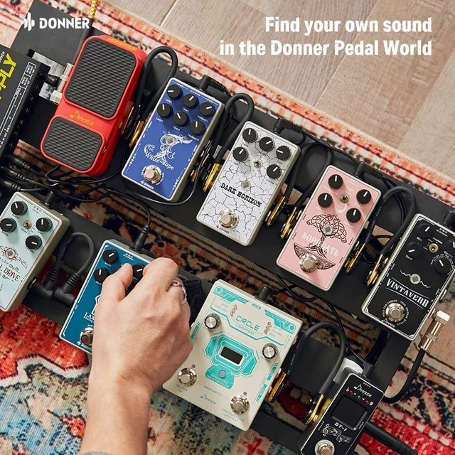 🎸 𝗗𝗢𝗡𝗡𝗘𝗥 Aluminium Guitar Effect Pedal Board Pedalboard + Chunky Backpack 3