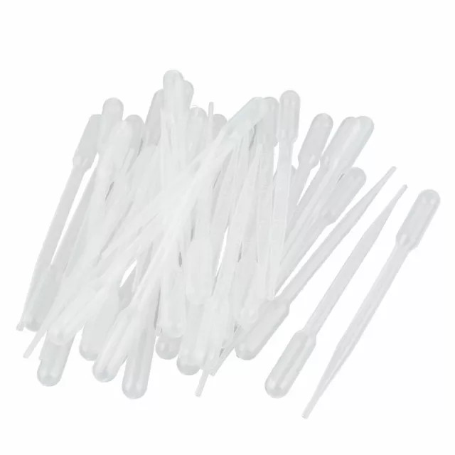 100 Pz Plastica Monouso Graduato Liquido Contagocce Pipette 3ML