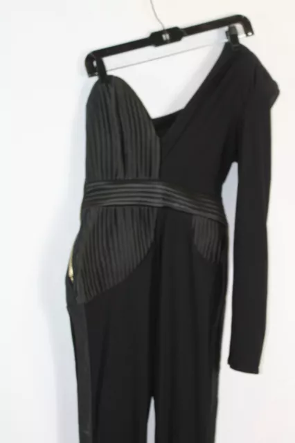 Zhivago It's No Game Black Cold Shoulder Jumpsuit #2 2