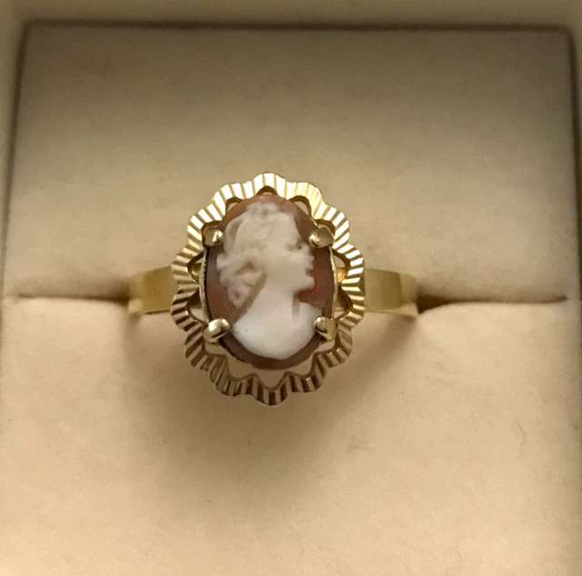Bagues Dolly-Bijoux T50 à 64 – Camée Ovale Bleue, Zircon, Plaqué Or 18K