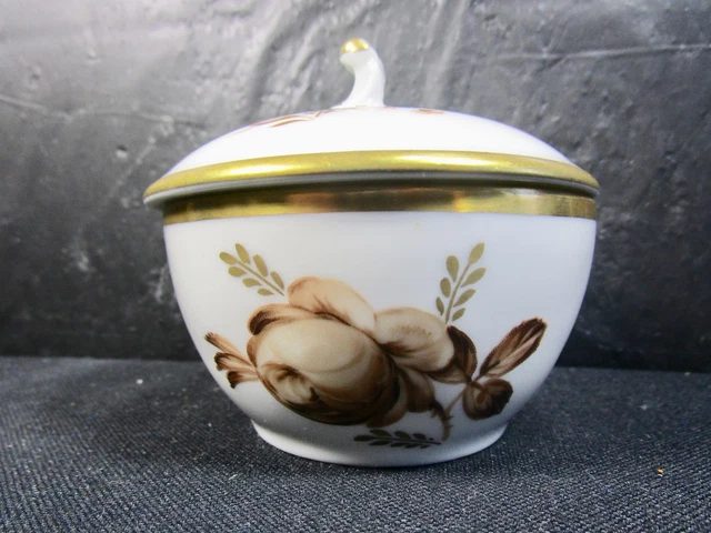 Royal Copenhagen   Brown Rose  Fine Bone China  Hand Painted  Sugar Bowl