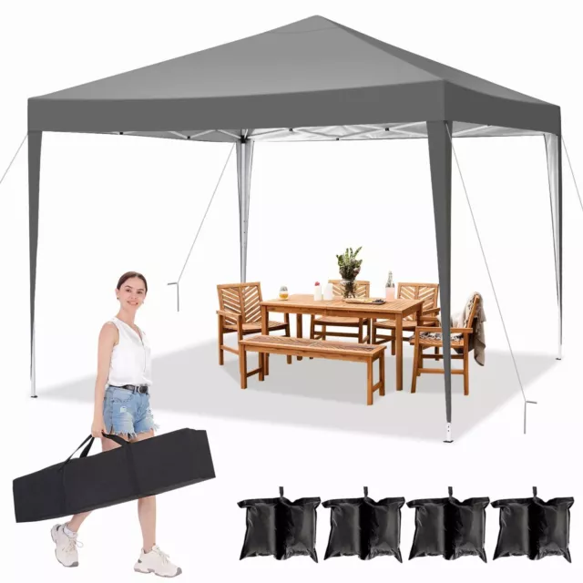 Padiglione 3x3 m gazebo pieghevole impermeabile UV tenda da giardino tenda da sole tenda per feste