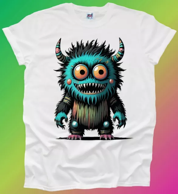 Cute Monster Movie Scary Halloween Teddy T Shirt Boy Girl MESSAGE ME THE SIZE UK