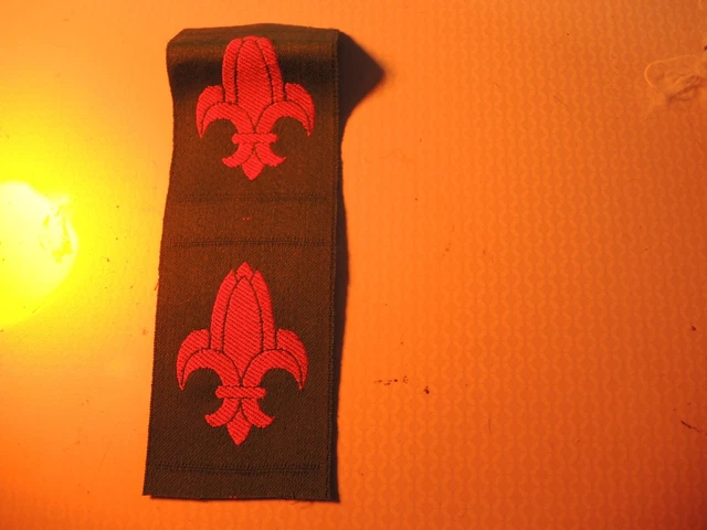 Insigne Ecusson Blason Scout de France - Flot Bleu Jaune - Tissu Original agrafé - - Collection