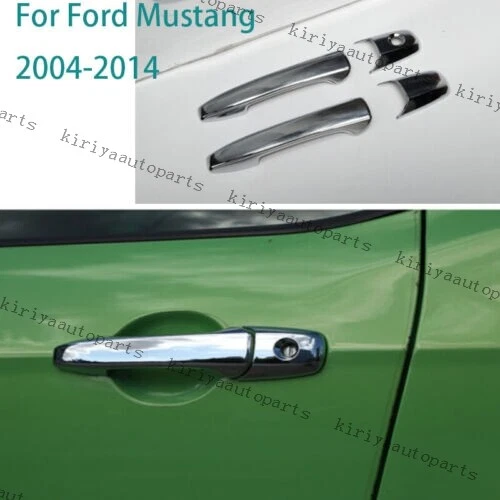 Fit For Ford Mustang 2004-2014s ABS Chrome Outside Door Handle Cover Trim 4pcs