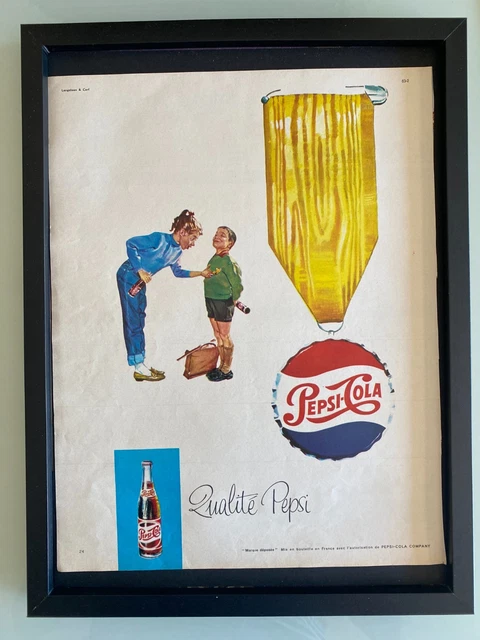 Cadre Bois Déco Vintage Scooter - Publicité Rétro 25x15 Cm - Made In France