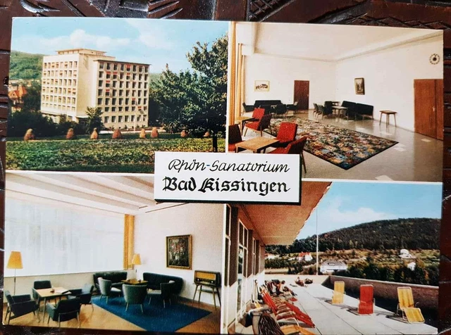 Postkarte 323 gelaufen, Bad Kissingen, Sanatorium, Ansichtskarte, Sammlung, AK