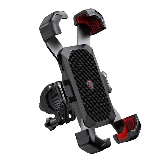 Motorcycle Cell Phone Holder Auto Lock Military Anti Shake Bicycle Holder