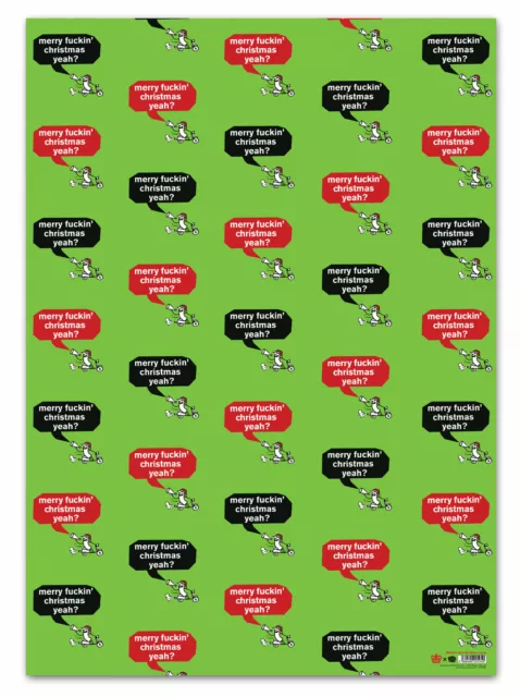 Modern Toss Xmas Wrapping Paper Gift Wrap Funny RUDE Hilarious Cheeky Christmas