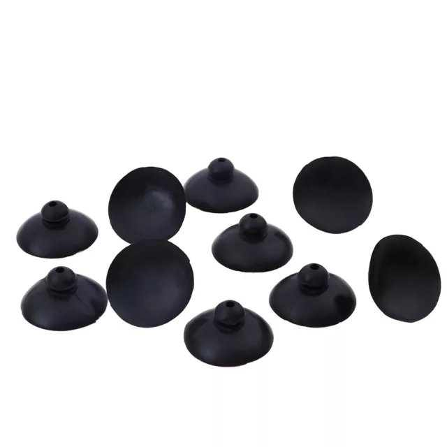 10 Stück Schwarz Weiches Silikon Saugnapf Clip Sauger Halter Fisch Aquariu.fa