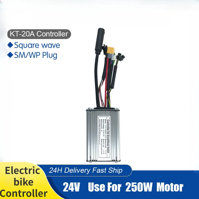 ELECTRIC BIKE CONTROLLER 24V 20A 250W Squarewave Controller for