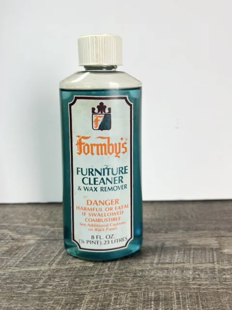 Vintage Formby’s Furniture Cleaner & Wax Remover 8 oz 95% Full