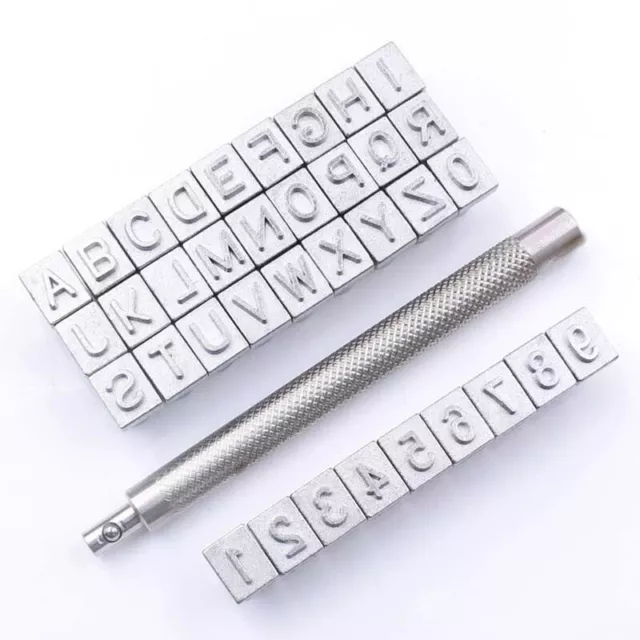 Metal Stamping Punch Kit Alphabet Letter Number Stampers Tools DIY