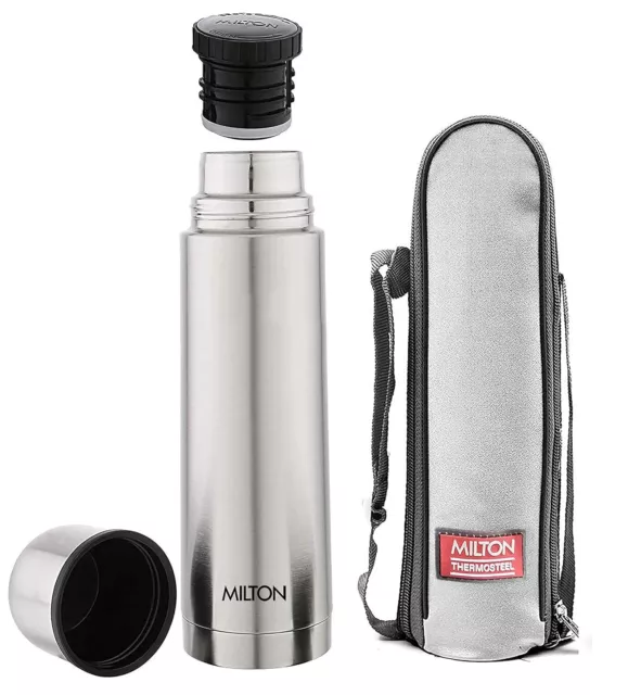 Milton Plain Lid 1000 Thermosteel 24 Hours Hot and Cold Water Bottle, 1 Piece 2