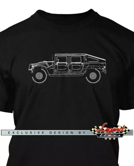 Hummer HUMVEE H1 Slantback Men T-Shirt - Multiple Colors & Sizes - American Car