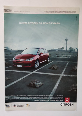 Pubblicita' Nuova Citroen C4 Non C'e' Gara Auto Advertising Werbung 2005 (R1)