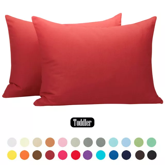 Travel Pillow Case 13"x18" Set of 2 Lightweight Portable Wrinkle Free Pillowcase