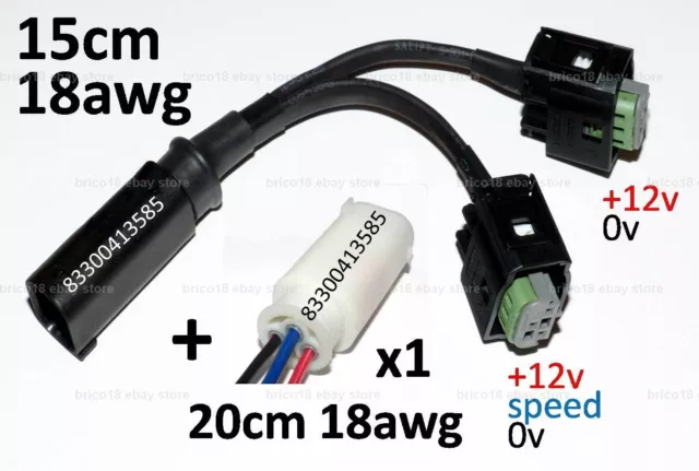 BMW Accessory Plug 15cm/18awg/3p +1wired 83300413585 - R1200 R1250 GS XR RT RS K