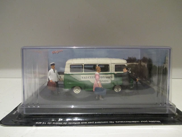 Miniature Vitesse 1/43 - Renault Estafette Minibus Renault Service 1960, Très Bon état Avec Boîte