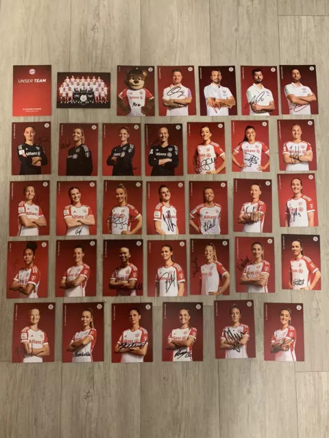 Autogrammkartensatz von FC Bayern München * Frauen * 2023/2024 23/24