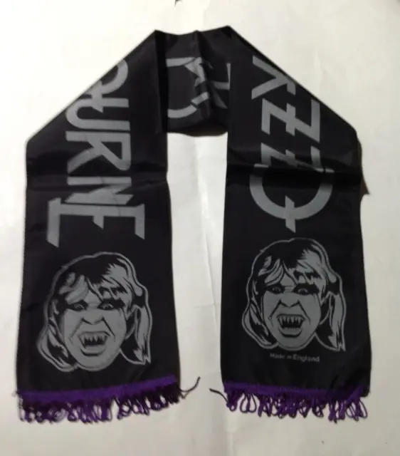 Ozzy Osbourne vintage 1980s concert scarf - BLACK version