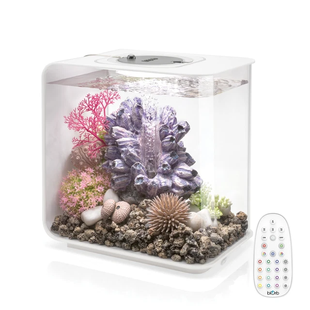 White 4Gallon Flow 15 Aquarium With MCR Light,Acrylic,Quick and easy set-up,USA 2