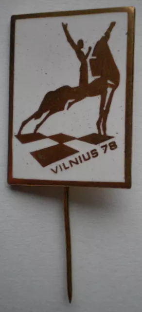 USSR Soviet Badge International Chess Tournament in Vilnius Lithuania 1978