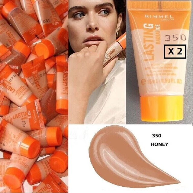 RIMMEL LASTING RADIANCE Fond de teint Voyage 30ml (2 x 15ml) 350 HONEY MIEL