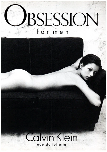Obsession for Men Calvin Klein Naked Woman Vintage Print Advertisement 8x11 1994