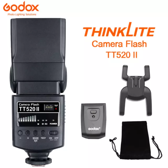 Godox TT520II Flash Speedlite Wireless Trigger For Nikon Canon Pentax Sony DSLR