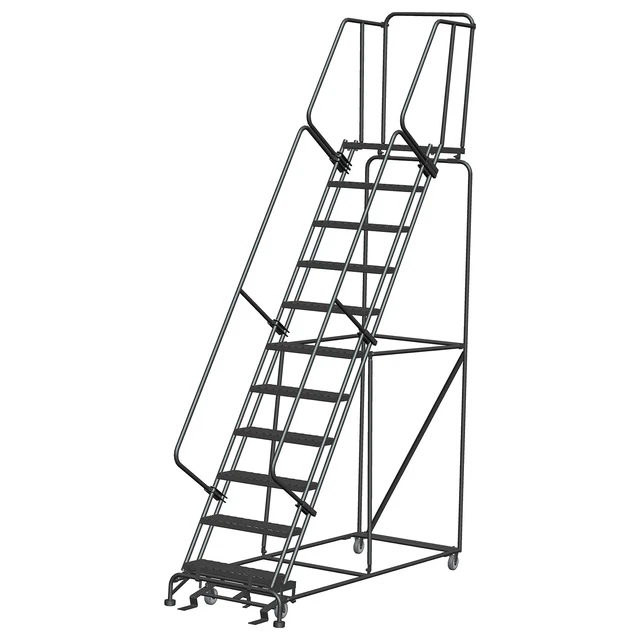 Ballymore Rolling Ladder Overall Height 143 in Steps 11 Cap 450 lb